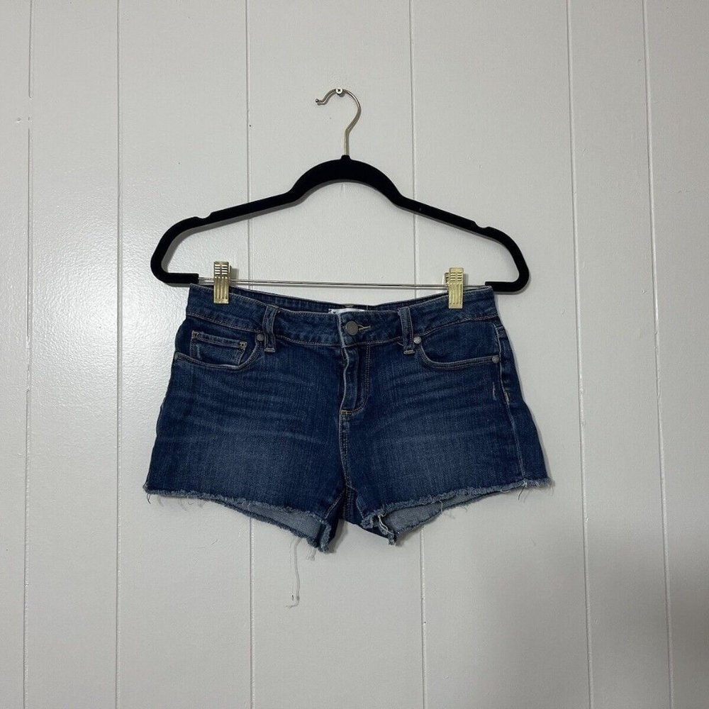Paige Catalina Jean Shorts Womens Blue Medium Wash Denim Size 26 EUC